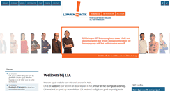 Desktop Screenshot of lerareninactie.nl